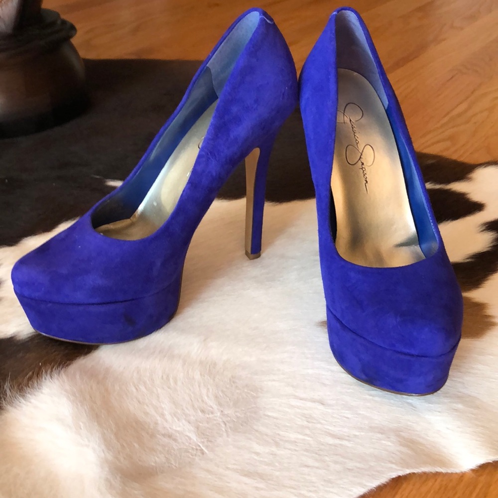 Jessica Simpson Waleo Blue Violet Suede